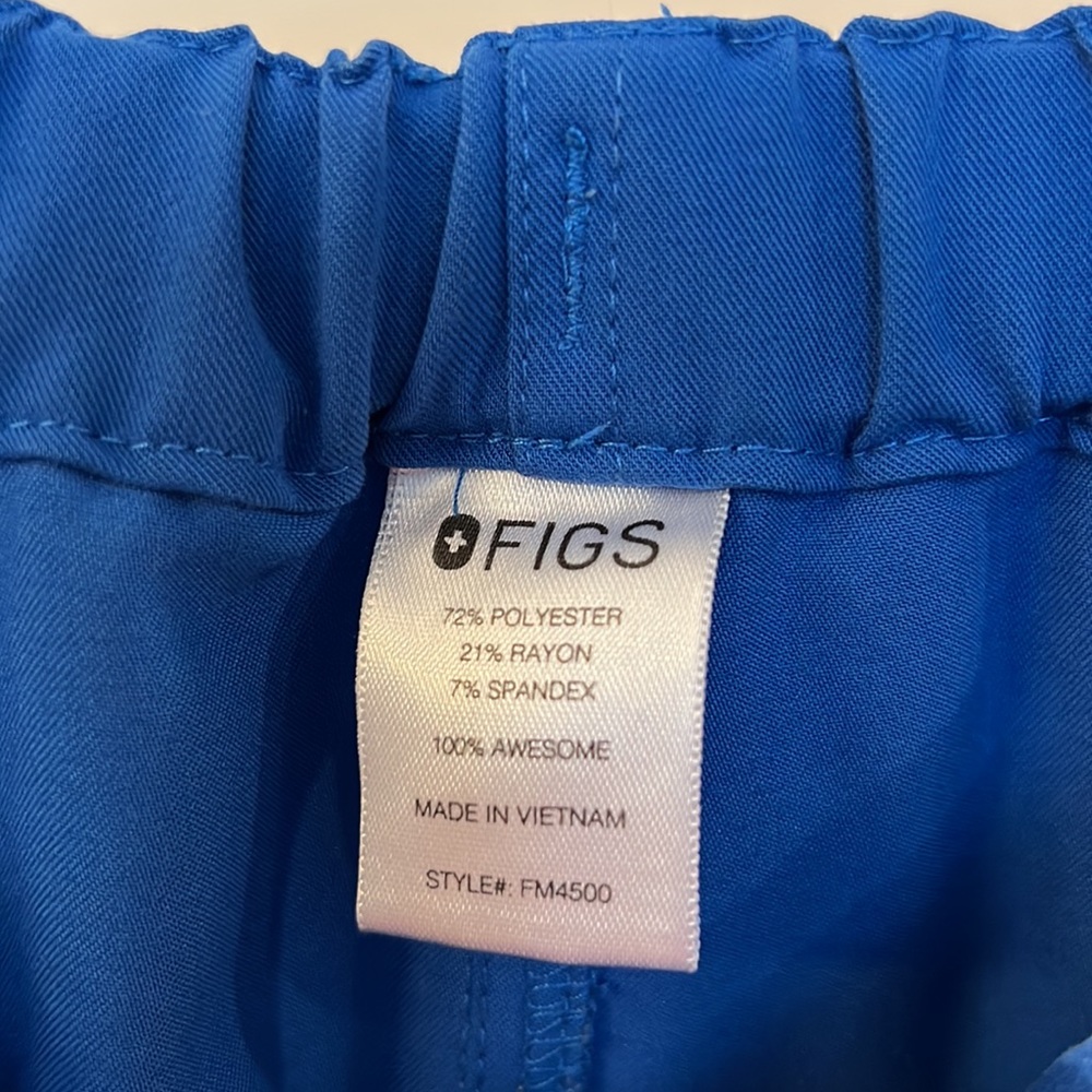 Men’s FIGS Fisco Royal Blue Small scrub bottoms - Picture 5 of 6